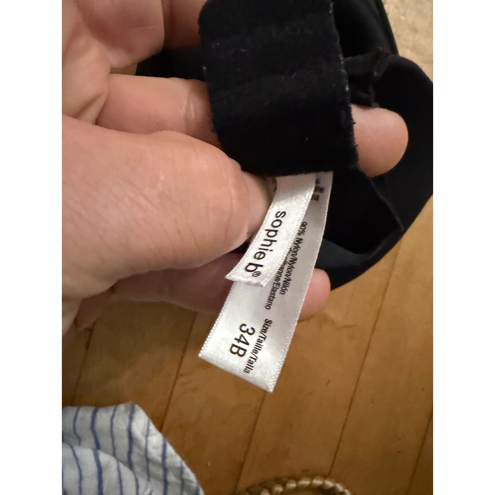 Basics Womens Sophie B Underwire T-Shirt Bra 34B Black